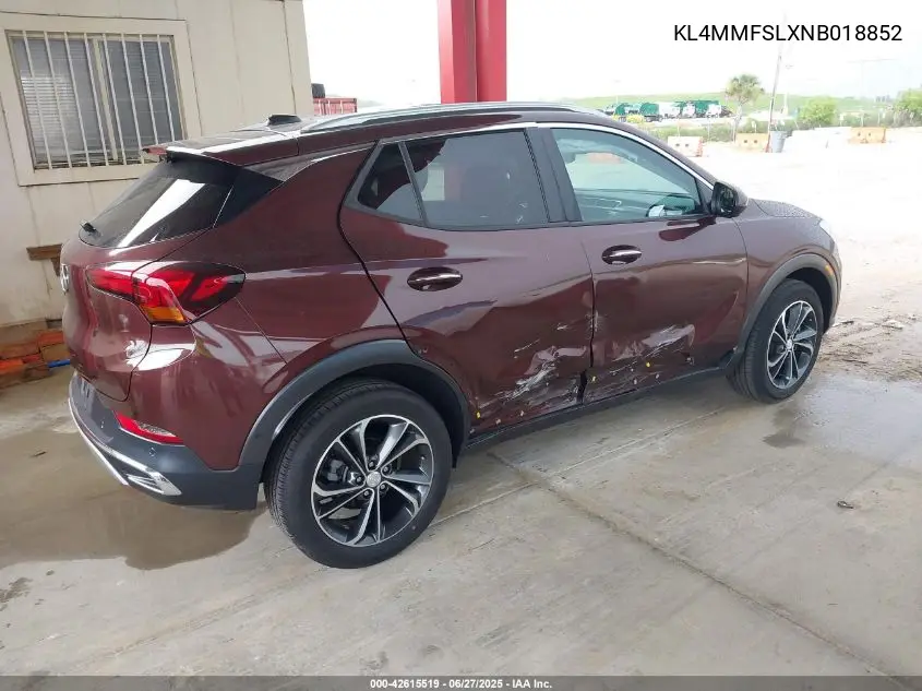 2022 Buick Encore Gx Fwd Essence VIN: KL4MMFSLXNB018852 Lot: 42615519