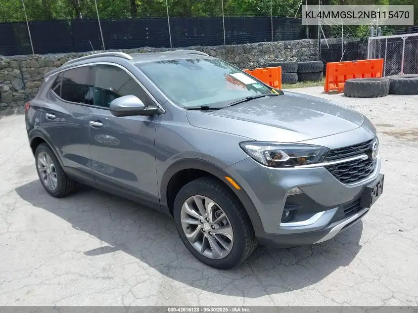 2022 Buick Encore Gx Awd Essence VIN: KL4MMGSL2NB115470 Lot: 42616128