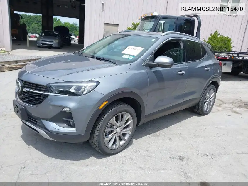 2022 Buick Encore Gx Awd Essence VIN: KL4MMGSL2NB115470 Lot: 42616128