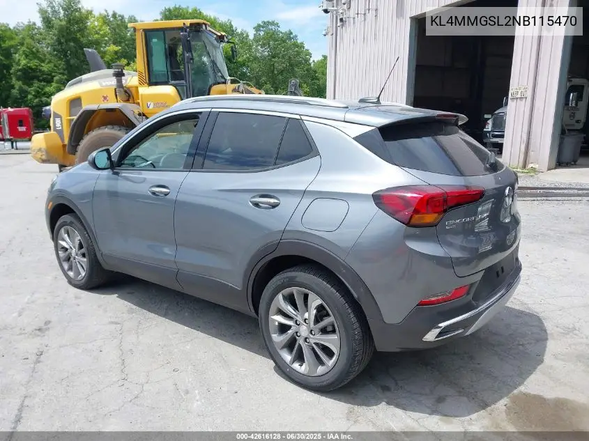 2022 Buick Encore Gx Awd Essence VIN: KL4MMGSL2NB115470 Lot: 42616128