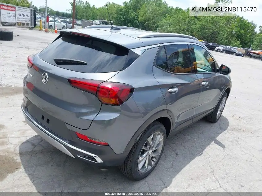 2022 Buick Encore Gx Awd Essence VIN: KL4MMGSL2NB115470 Lot: 42616128