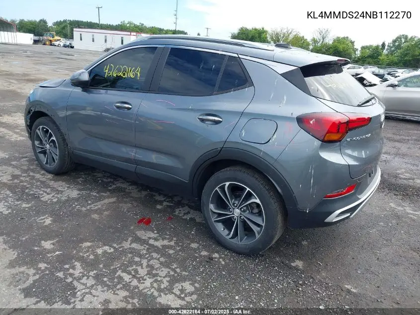 2022 Buick Encore Gx Fwd Select VIN: KL4MMDS24NB112270 Lot: 42622164