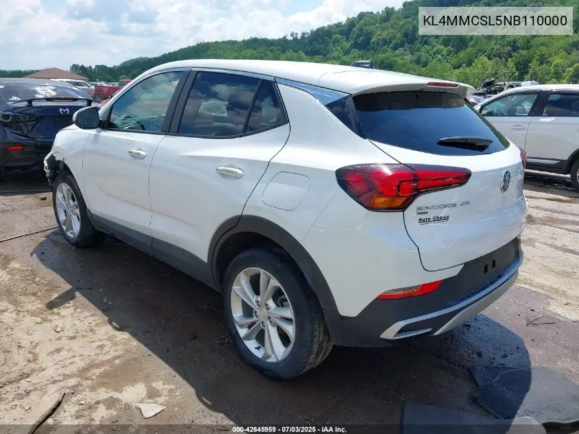 2022 Buick Encore Gx Awd Preferred VIN: KL4MMCSL5NB110000 Lot: 42645959
