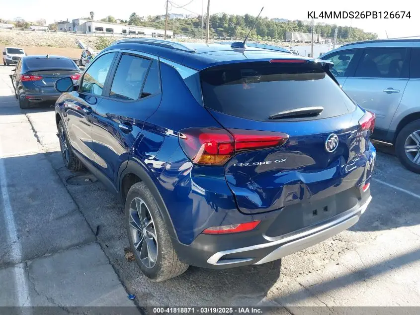 2023 Buick Encore Gx Select Fwd VIN: KL4MMDS26PB126674 Lot: 41818871