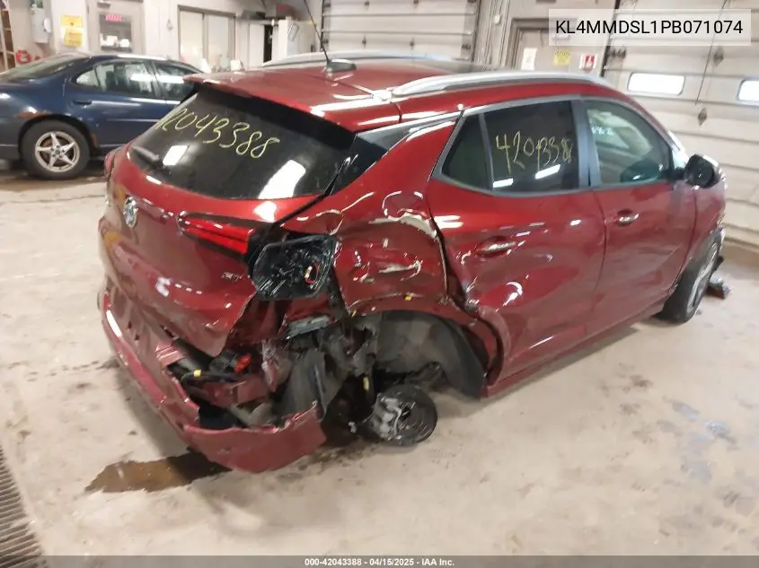 2023 Buick Encore Gx Select Fwd VIN: KL4MMDSL1PB071074 Lot: 42043388