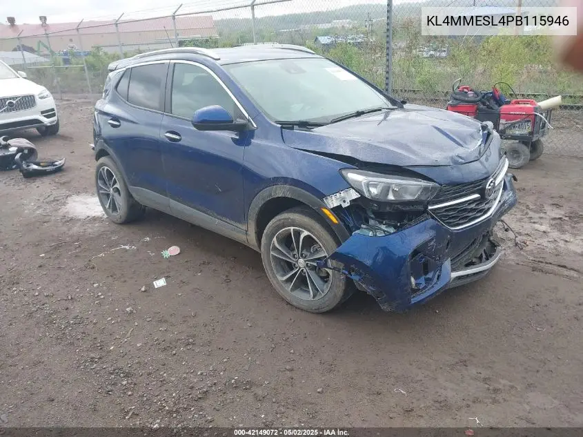 2023 Buick Encore Gx Select Awd VIN: KL4MMESL4PB115946 Lot: 42149072