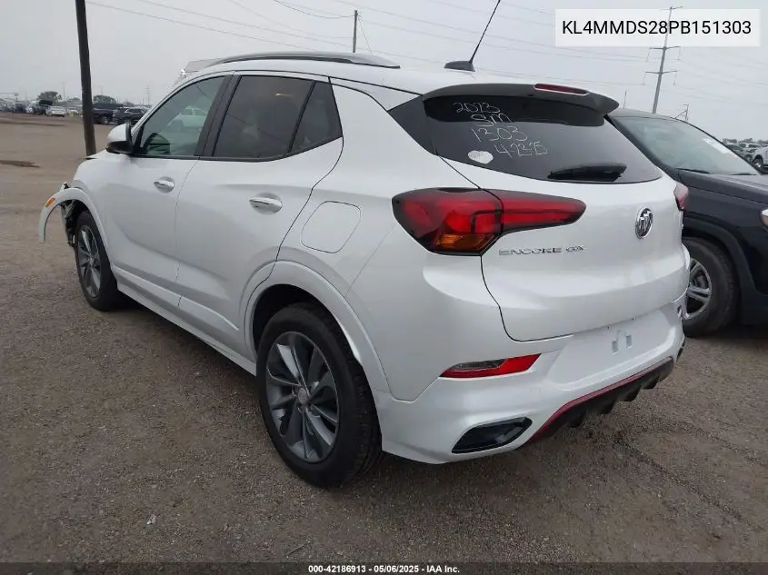 2023 Buick Encore Gx Select Fwd VIN: KL4MMDS28PB151303 Lot: 42186913