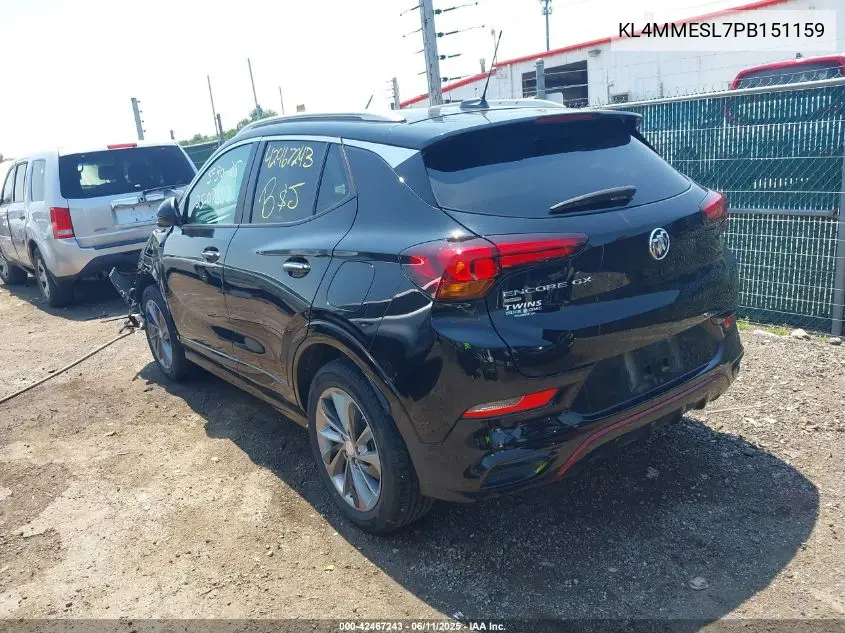 2023 Buick Encore Gx Select Awd VIN: KL4MMESL7PB151159 Lot: 42467243