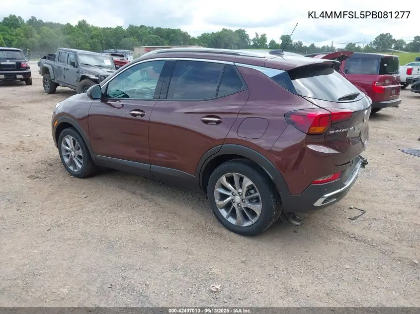 2023 Buick Encore Gx Essence Fwd VIN: KL4MMFSL5PB081277 Lot: 42497013