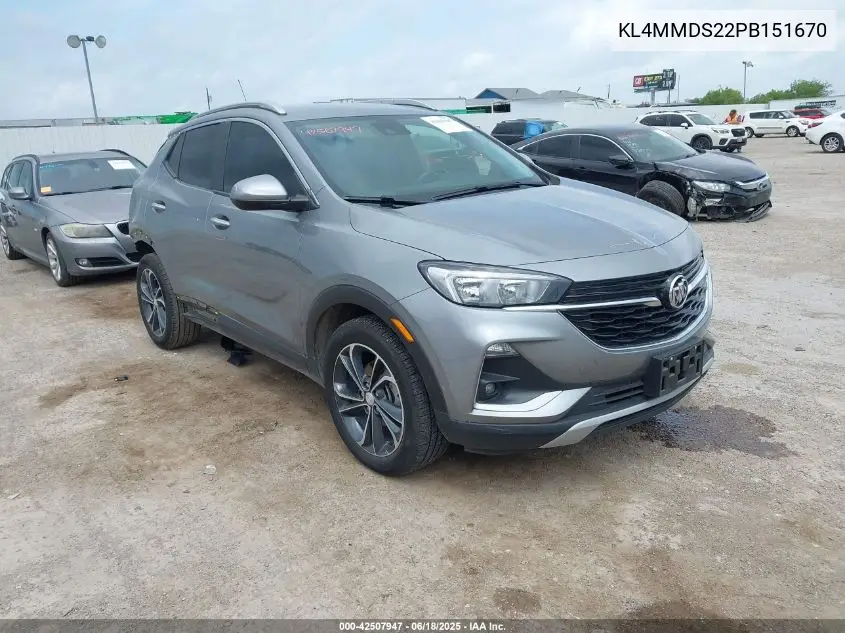 2023 Buick Encore Gx Select Fwd VIN: KL4MMDS22PB151670 Lot: 42507947