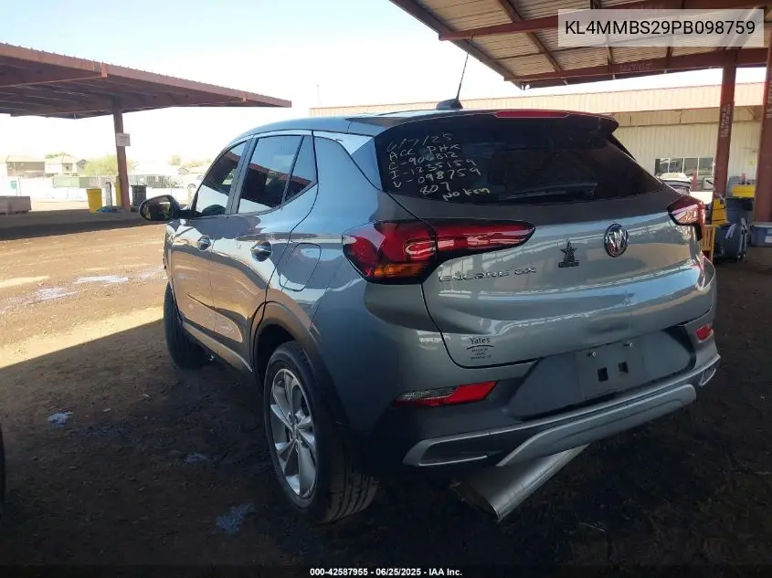 2023 Buick Encore Gx Preferred Fwd VIN: KL4MMBS29PB098759 Lot: 42587955