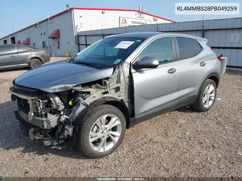 2023 Buick Encore Gx Preferred Fwd VIN: KL4MMBS28PB049259 Lot: 42646264