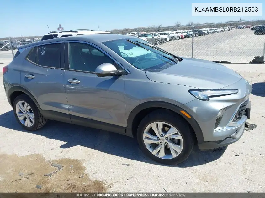 2024 Buick Encore Gx Preferred Fwd VIN: KL4AMBSL0RB212503 Lot: 41830895