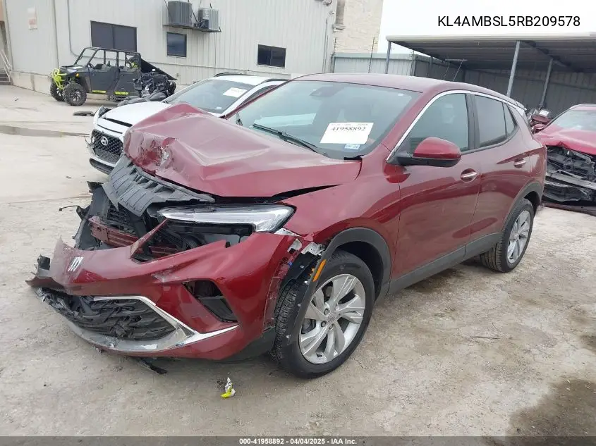 2024 Buick Encore Gx Preferred Fwd VIN: KL4AMBSL5RB209578 Lot: 41958892