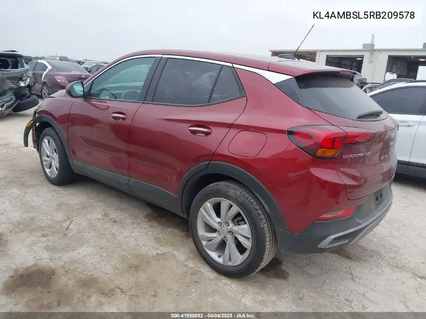 2024 Buick Encore Gx Preferred Fwd VIN: KL4AMBSL5RB209578 Lot: 41958892