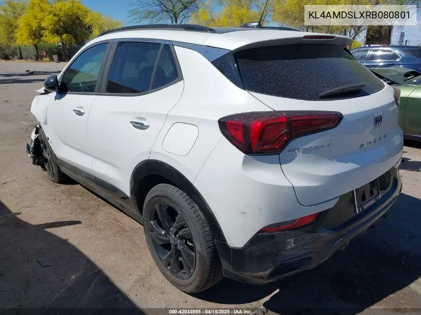 2024 Buick Encore Gx Sport Touring Fwd VIN: KL4AMDSLXRB080801 Lot: 42034955