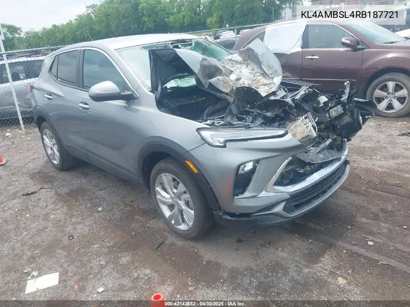 2024 Buick Encore Gx Preferred VIN: KL4AMBSL4RB187721 Lot: 42143852