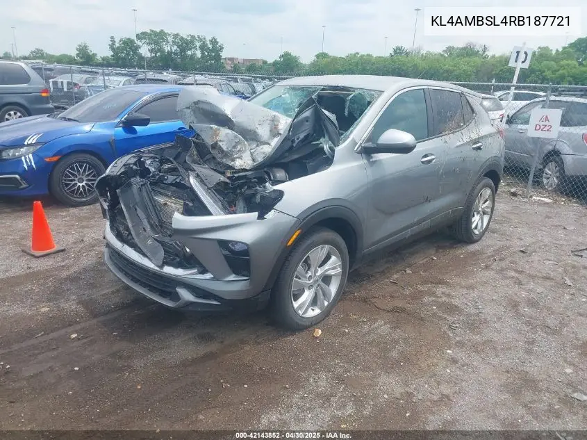 2024 Buick Encore Gx Preferred VIN: KL4AMBSL4RB187721 Lot: 42143852