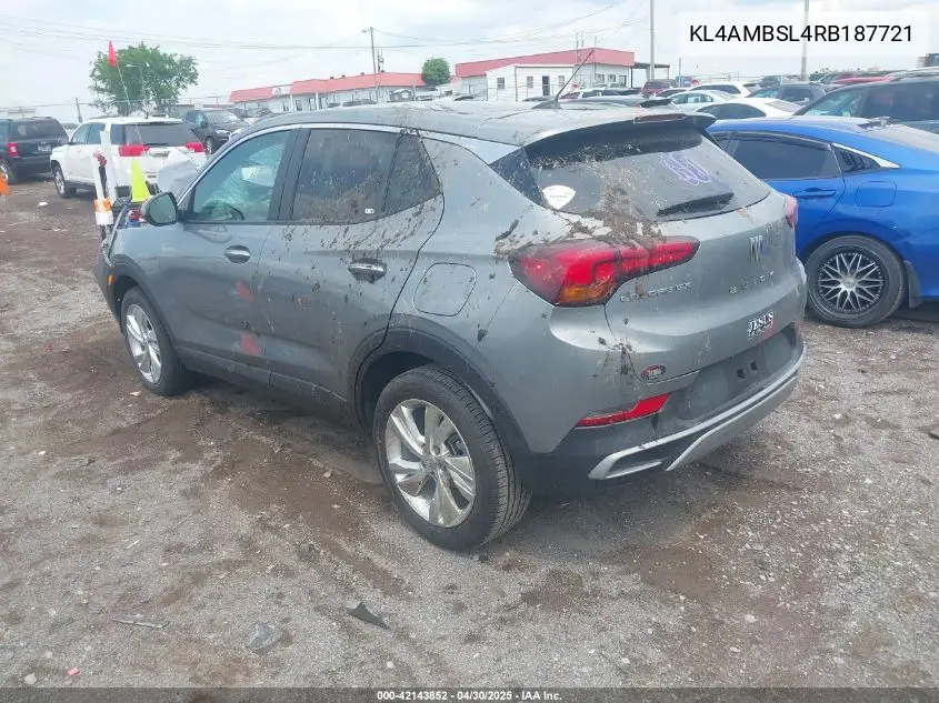 2024 Buick Encore Gx Preferred VIN: KL4AMBSL4RB187721 Lot: 42143852