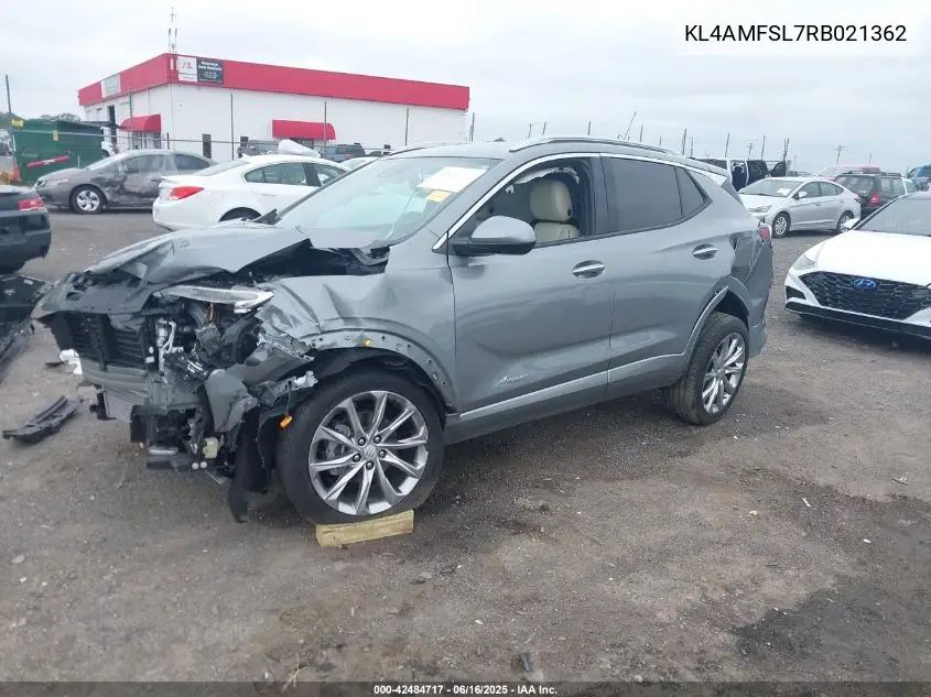 2024 Buick Encore Gx Avenir VIN: KL4AMFSL7RB021362 Lot: 42484717