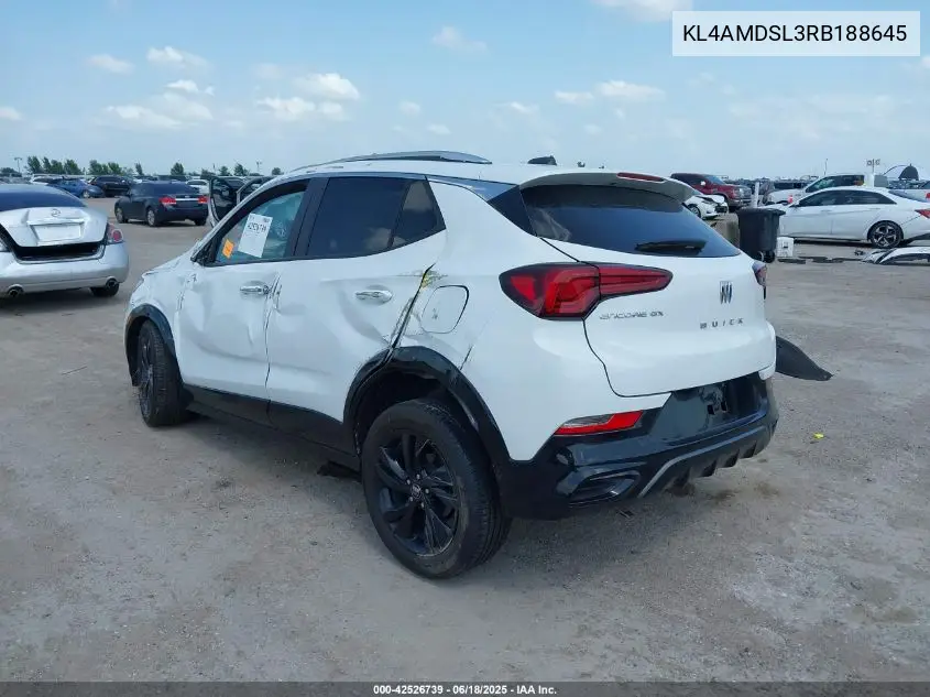 2024 Buick Encore Gx Sport Touring Fwd VIN: KL4AMDSL3RB188645 Lot: 42526739