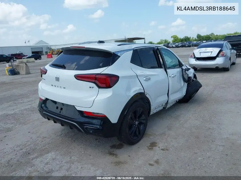2024 Buick Encore Gx Sport Touring Fwd VIN: KL4AMDSL3RB188645 Lot: 42526739