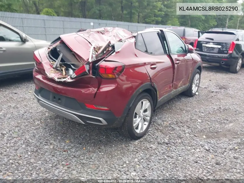 2024 Buick Encore Gx Preferred Awd VIN: KL4AMCSL8RB025290 Lot: 42584052