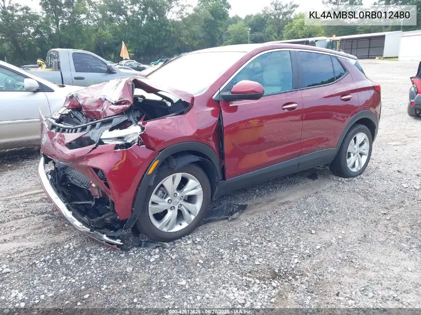 2024 Buick Encore Gx Preferred VIN: KL4AMBSL0RB012480 Lot: 42613626