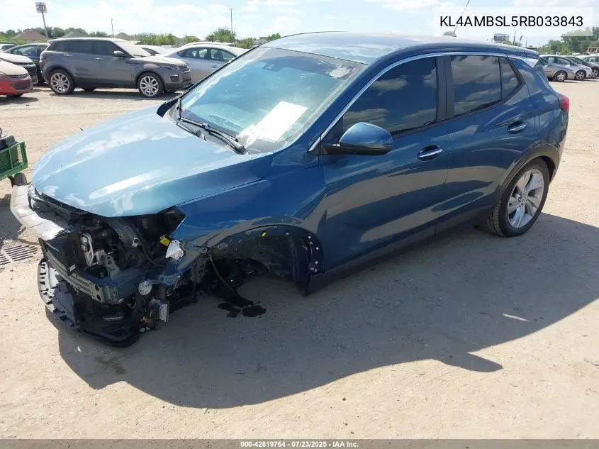 2024 Buick Encore Gx Preferred Fwd VIN: KL4AMBSL5RB033843 Lot: 42819764