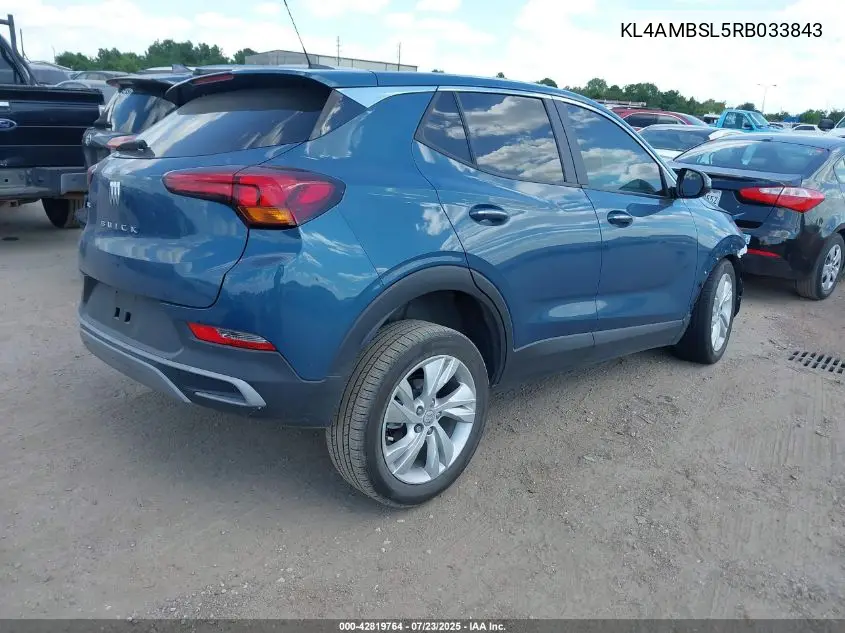 2024 Buick Encore Gx Preferred Fwd VIN: KL4AMBSL5RB033843 Lot: 42819764