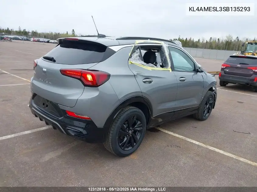 2025 Buick Encore Gx Sport Touring VIN: KL4AMESL3SB135293 Lot: 12312818