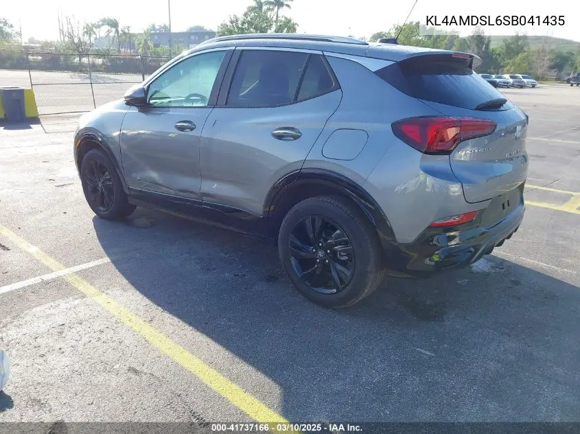 2025 Buick Encore Gx Sport Touring Fwd VIN: KL4AMDSL6SB041435 Lot: 41737166