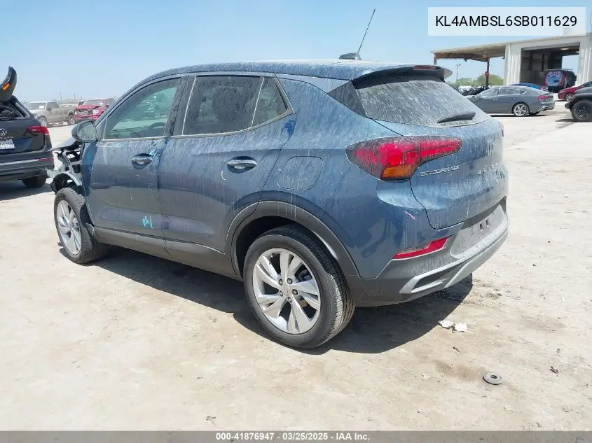 2025 Buick Encore Gx Preferred Fwd VIN: KL4AMBSL6SB011629 Lot: 41876947