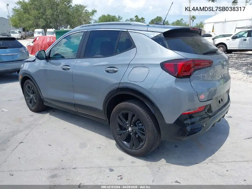 2025 Buick Encore Gx Sport Touring Fwd VIN: KL4AMDSL7SB038317 Lot: 42151204