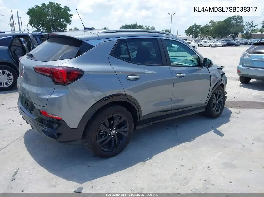 2025 Buick Encore Gx Sport Touring Fwd VIN: KL4AMDSL7SB038317 Lot: 42151204