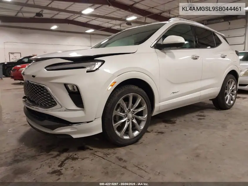 2025 Buick Encore Gx Avenir Awd VIN: KL4AMGSL9SB044461 Lot: 42215287