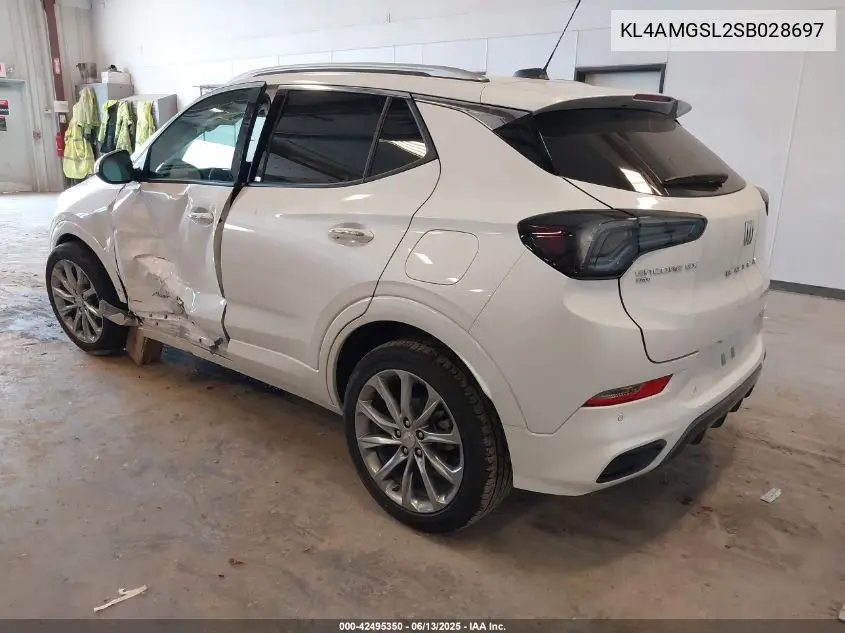 2025 Buick Encore Gx Avenir Awd VIN: KL4AMGSL2SB028697 Lot: 42495350