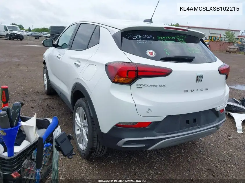 2025 Buick Encore Gx Preferred Awd VIN: KL4AMCSLXSB102215 Lot: 42531119