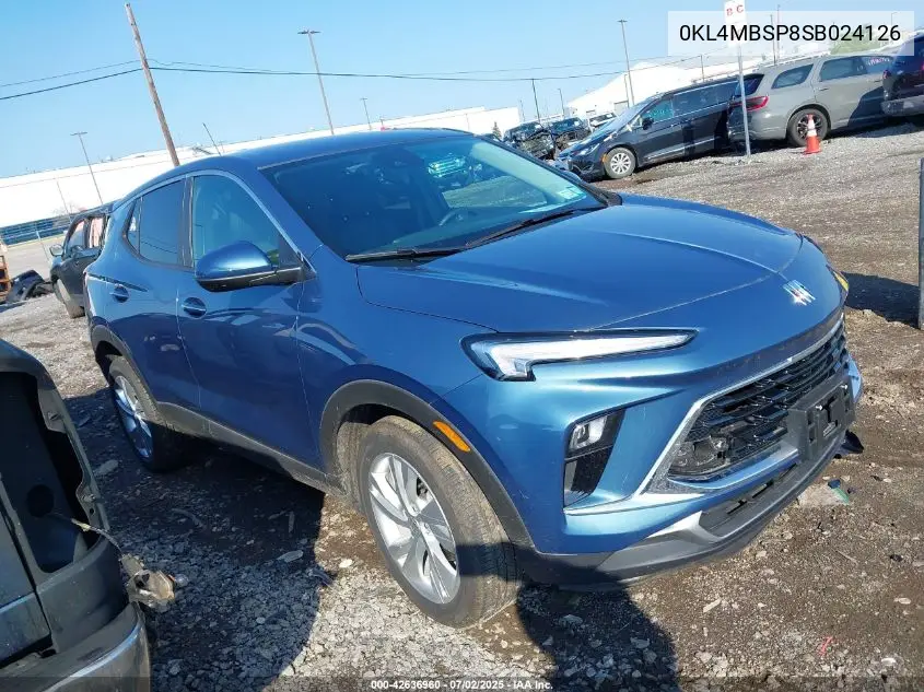 2025 Buick Encore Gx VIN: 0KL4MBSP8SB024126 Lot: 42636960