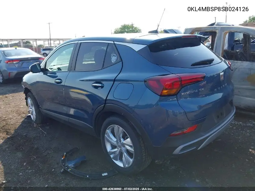 2025 Buick Encore Gx VIN: 0KL4MBSP8SB024126 Lot: 42636960