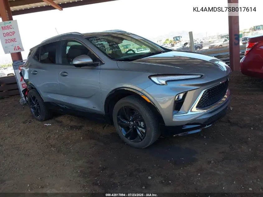 2025 Buick Encore Gx Sport Touring Fwd VIN: KL4AMDSL7SB017614 Lot: 42817894