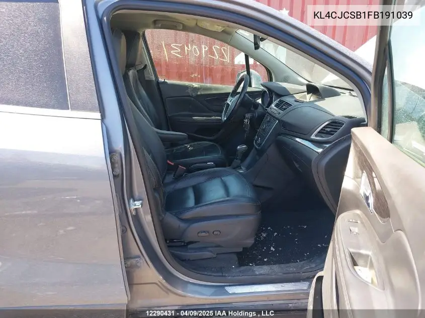 2015 Buick Encore VIN: KL4CJCSB1FB191039 Lot: 12290431