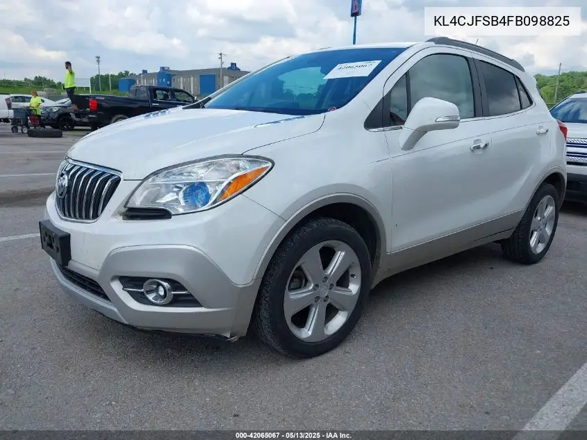 2015 Buick Encore Convenience VIN: KL4CJFSB4FB098825 Lot: 42065067
