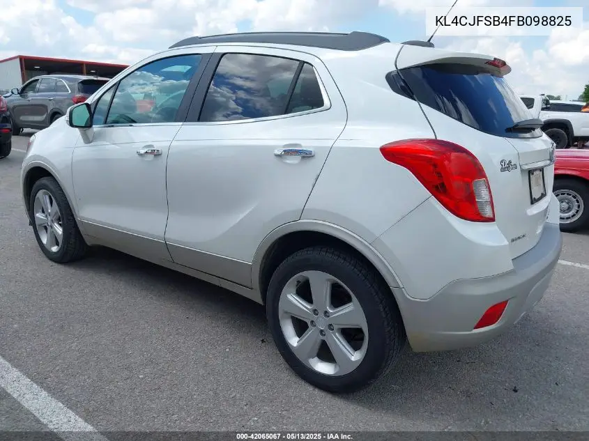 2015 Buick Encore Convenience VIN: KL4CJFSB4FB098825 Lot: 42065067