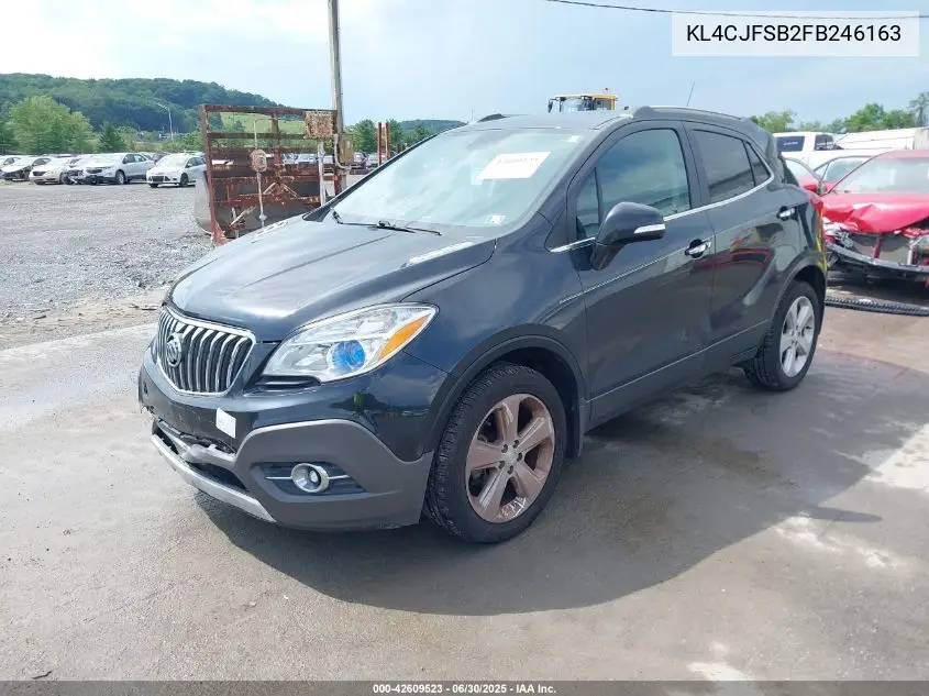 2015 Buick Encore Convenience VIN: KL4CJFSB2FB246163 Lot: 42609523