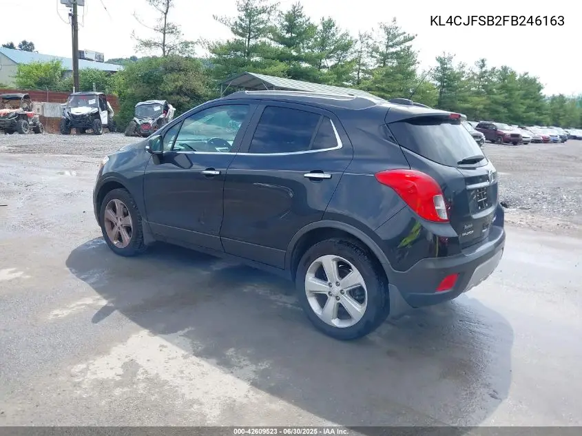 2015 Buick Encore Convenience VIN: KL4CJFSB2FB246163 Lot: 42609523