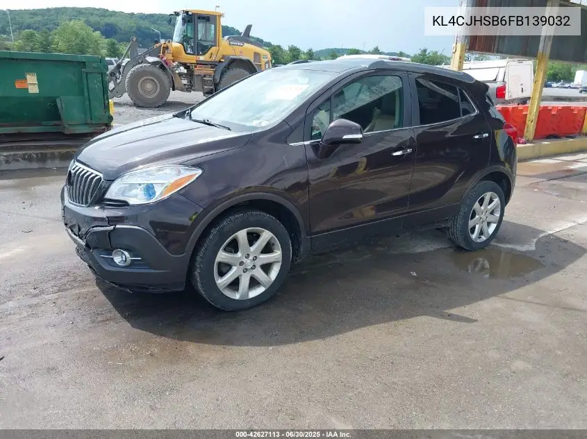 2015 Buick Encore Premium VIN: KL4CJHSB6FB139032 Lot: 42627113