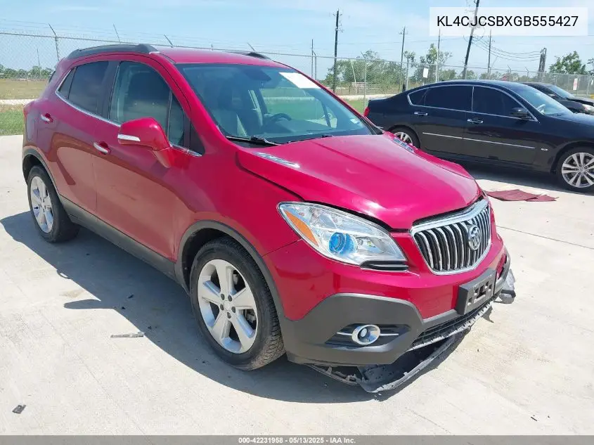 2016 Buick Encore Leather VIN: KL4CJCSBXGB555427 Lot: 42231958