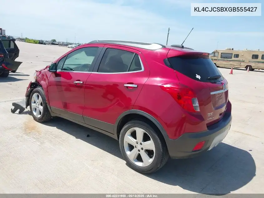 2016 Buick Encore Leather VIN: KL4CJCSBXGB555427 Lot: 42231958