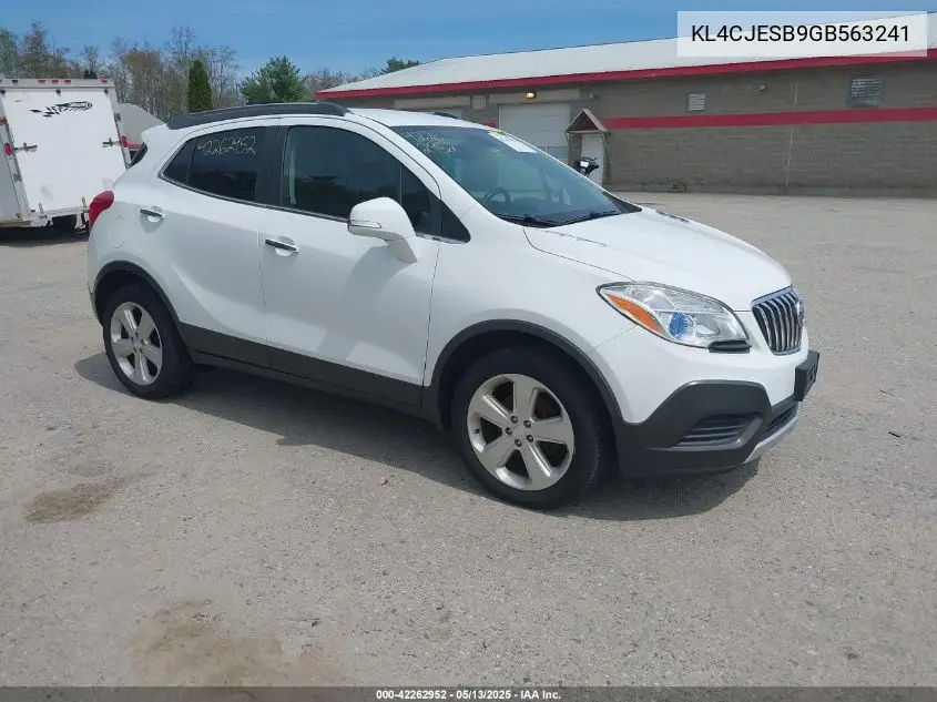 2016 Buick Encore VIN: KL4CJESB9GB563241 Lot: 42262952